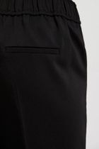 Spodnie materiałowe damskie, czarne, Moodo