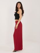 Spodnie materiałowe damskie, czerwone, Sublevel