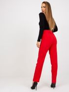 Spodnie materiałowe damskie, czerwone, Xsapienza