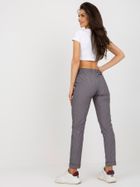 Spodnie materiałowe damskie, fioletowe, Lakerta