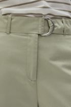 Spodnie materiałowe damskie, khaki, Moodo