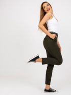 Spodnie materiałowe damskie, khaki, Xsapienza