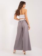 Spodnie materiałowe damskie, szare, Italy Moda