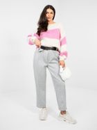 Spodnie materiałowe damskie, szare, Italy Moda