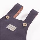 Spodnie ogrodniczki chłopięce, grafitowe, Eevi