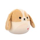 Squishmallows, Adela, brązowo biały pies, maskotka, 30 cm