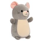 Squishmallows, Large Plush, Hugmees, Misty, Grey Mouse, myszka, maskotka, 35 cm