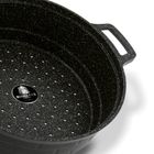 Starke, Brick Marble, garnek do gotowania na parze + nakładki silikonowe, 6.3l