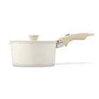 Starke Pro, Compacti Creamy, zestaw garnków z pokrywką i patelnie, 7 elementów