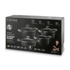 Starke Pro, Octagon Marble, zestaw garnków z pokrywką i patelnia, 8 elementów