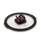 Starke Pro, pokrywa do odcedzania, szklana, czarna, 20 cm