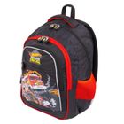 St.Majewski, Hot Wheels, plecak szkolny, 3-komorowy