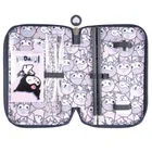 St.Majewski, Kuromi, piórnik rozkładany, potrójny, z wyposażeniem, Pink