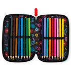 St.Majewski, Lilo i Stitch, piórnik rozkładany, potrójny, z wyposażeniem, Mint Aloha