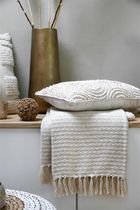 Stof, Balma, koc bawełniany z frędzlami, 125-150 cm