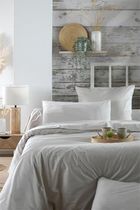 Stof, bawełniane prześcieradło na gumce, szare, Elysee