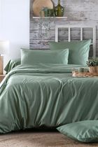 Stof, bawełniane prześcieradło na gumce, zielone, Elysee