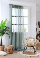 Stof, firana z frędzlami, Ibiza, 140-260 cm