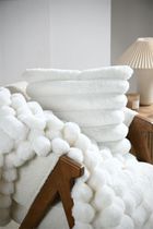 Stof, Polary, poduszka dekoracyjna, w grube prążki, 45-45 cm