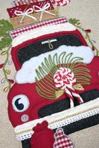 Stof, świąteczna poduszka z nadrukiem, 45-45 cm