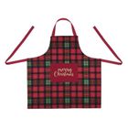 Stof, świąteczny fartuch kuchenny z kieszenią, 80-80 cm