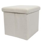 Storage Solutions, pufa ze schowkiem, Boucle Bini, 38-38-38 cm