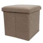 Storage Solutions, pufa ze schowkiem, Boucle Bini, 38-38-38 cm