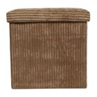 Storage Solutions, pufa ze schowkiem sztruksowa, Tobo, 38-38-38 cm