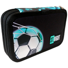 St.Right, piórnik rozkładany, podwójny, z wyposażeniem, Neon Football