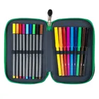 St.Right, piórnik rozkładany, potrójny, z wyposażeniem, Green Game