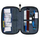 St.Right, piórnik rozkładany, potrójny z wyposażeniem, Neon Pad