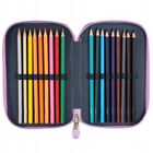 St.Right, piórnik rozkładany, potrójny, z wyposażeniem, Pink Butterflies