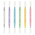 Strigo, flamastry dwustronne, metaliczne, 6 kolorów