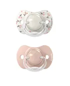 Suavinex, SX Pro, Birdies, smoczek fizjologiczny, różowy, 0-6 m, 2 szt.