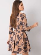 Sukienka damska, beżowa, Lakerta