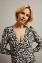 Sukienka damska, beżowa, Moodo