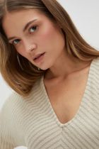 Sukienka damska, beżowa, Moodo