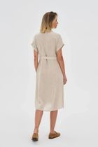 Sukienka damska, beżowa, Moodo