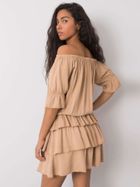 Sukienka damska, beżowa, Och Bella