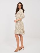 Sukienka damska, beżowa, Sublevel