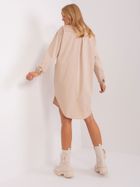 Sukienka damska, beżowa, Zuluna