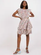 Sukienka damska, beżowa, Zuluna