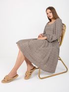 Sukienka damska, beżowa, Zuluna