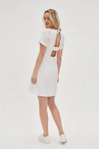 Sukienka damska, biała, Moodo