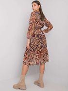 Sukienka damska, brązowa, Ex Moda