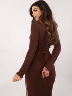 Sukienka damska, brązowa, Lakerta