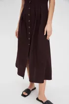 Sukienka damska, brązowa, Moodo