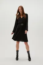 Sukienka damska, czarna, Moodo