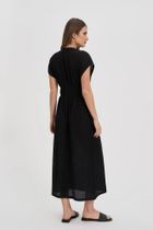 Sukienka damska, czarna, Moodo