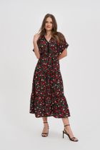 Sukienka damska, czarna, Moodo